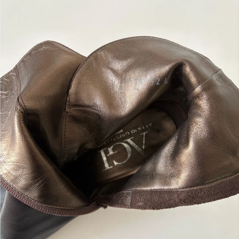 AGL Soft Leather Brown Ankle Boot - Picture 6 of 12